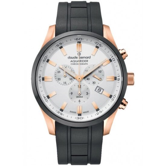 Часы наручные мужские Claude Bernard 10222 37RNCA AIR, кварцевый хронограф, водозащита 20 ATM (дайвинг) ##от компании## "Cronos" вне времени - ##фото## 1