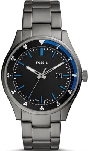Годинники наручні чоловічі FOSSIL FS5532 кварцові, на браслеті, сірі, США