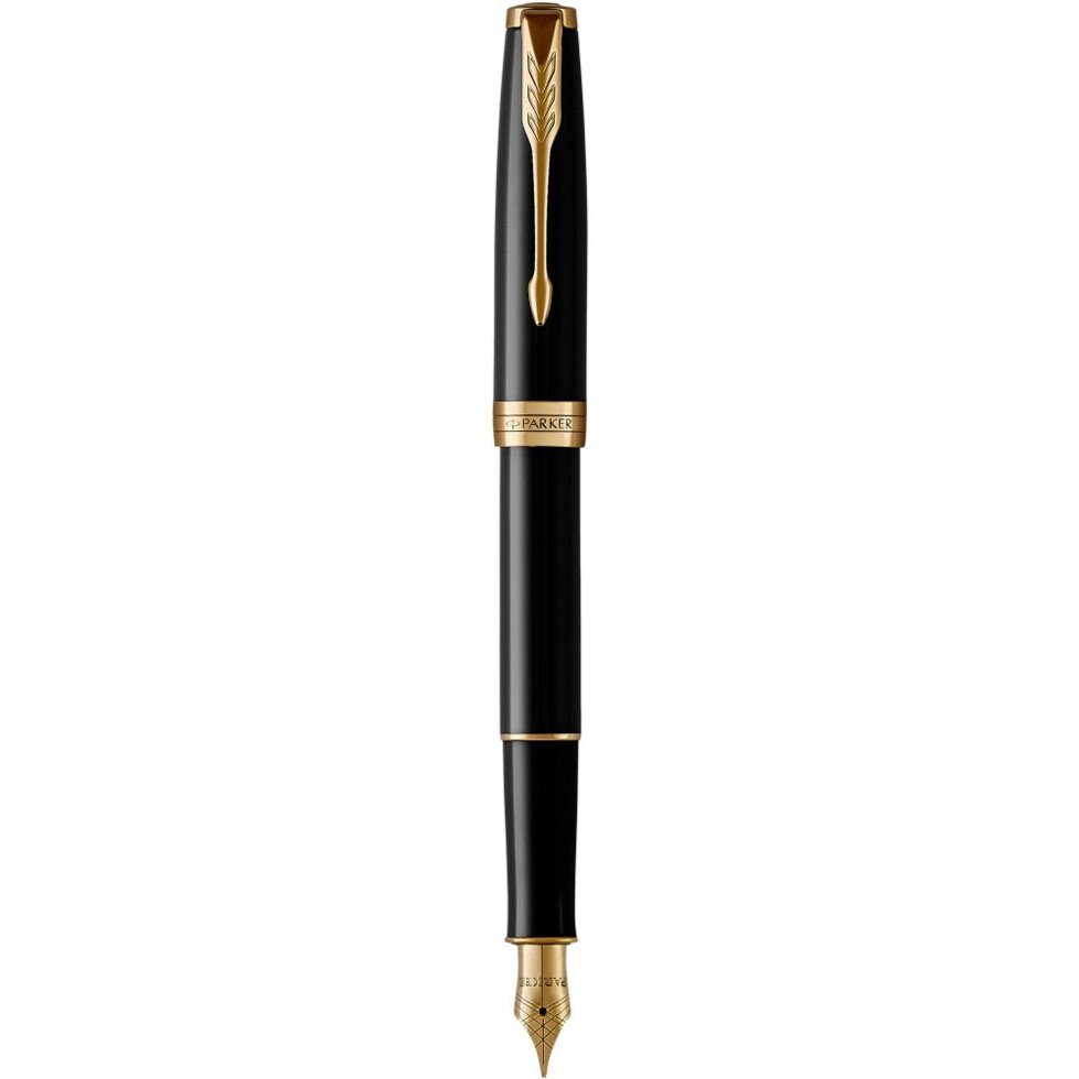 Ручка перова Parker SONNET 17 Black Lacquer GT FP F 86 015 від компанії "Cronos" поза часом - фото 1