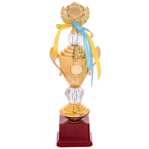 Кубок спортивний із ручками та кришкою Zelart HIT C-K978A висота 33 см золото