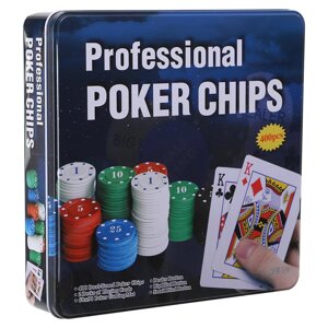Набір для покера в металевій коробці Zelart IG-8654 400 фішок