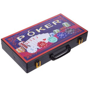 Набір для покера в пластиковому кейсі Zelart 300S-A 300 фішок