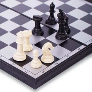 Набір настільних ігор 3 в 1 на магнітах Zelart 9618 шахи, шашки, нарди