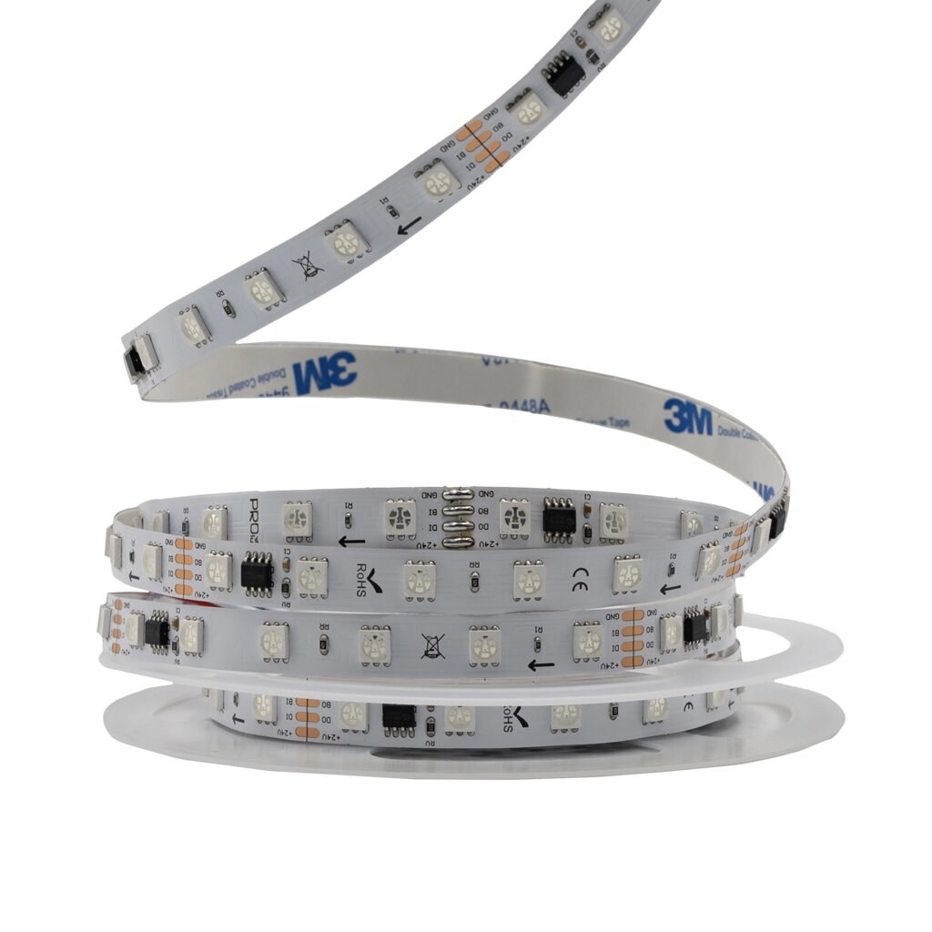 Світлодіодна LED стрічка PROLUM 24V; 5050\60; IP20; Series "SMART", RGB (Pixel Full Color) від компанії ПРОЖЕКТОР-УА - фото 1