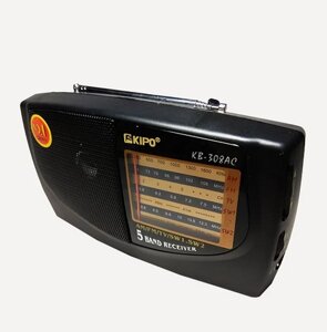 Портативний радіоприймач Kipo KB-308 | ФМ приймач | Радіо переносне