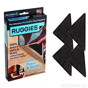 Тримач для килимів на липучках Ruggies | куточки - тримачі для килима