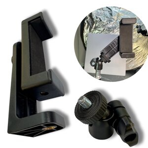 Кріплення на штатив для телефона універсальне тримач смартфона на трипод Штативна головка кульова 1/4