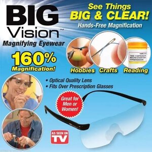 Збільшувальні Окуляри Big Vision 160% Окуляри-Лупа для Роботи з Дрібними Деталями