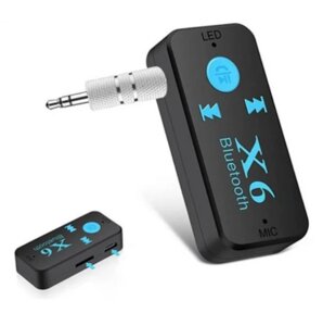 Bluetooth-приймач аудіо ресивер BT X6 + TF card | Бездротовий блютуз адаптер