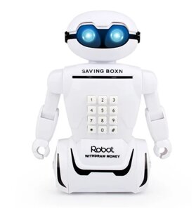 Іграшка дитяча Robot PIGGY BANK | Дитяча скарбничка сейф з кодовим замком