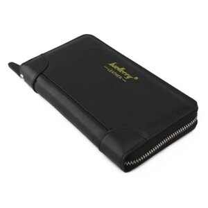 Чоловічий гаманець Baellerry leather black | Клатч для чоловіків | Портмоне для купюр
