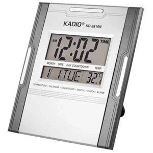 Настільні годинники KK 3810N | Електронні цифрові годинник для дому | Годинник з будильником і календарем