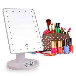 Дзеркало для макіяжу з LED підсвічуванням Magic MakeUp Mirror прямокутне БІЛЕ