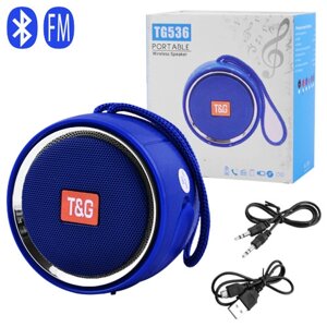 Bluetooth-колонка TG536, speakerphone, радіо, blue