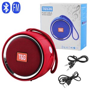 Bluetooth-колонка TG536, speakerphone, радіо, red