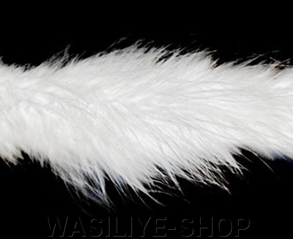 ЛебяШнур с лебяжего пуха ~2м белый від компанії WASILIYE-SHOP - фото 1