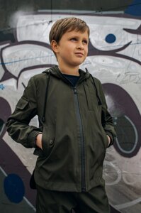 Куртка для хлопчика хакі демісезонна Softshell Easy осіння | весняна | річна