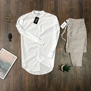 Чоловічий комплект Asos біла сорочка + штани