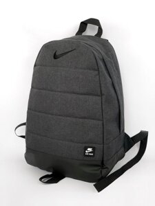 Nike рюкзак / Nike / Air Male | Жіночий темний - сірий спортивний чорний логотип