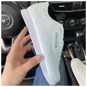 Жіночі кросівки Reebok Princess White, білі шкіряні кросівки рибок принцес