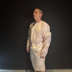 Халат для м’ясника з зав’язками спереду і ззаду