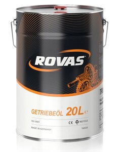 Rovas Truck 75W-80 Повністю синтетичне трансмісійне масло для вантажних автомобілів (20 літрів)