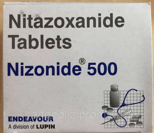 Нітазоксанід - Nitazoxanide 500 mg по 6 таблеток антипаразитарний препарат.