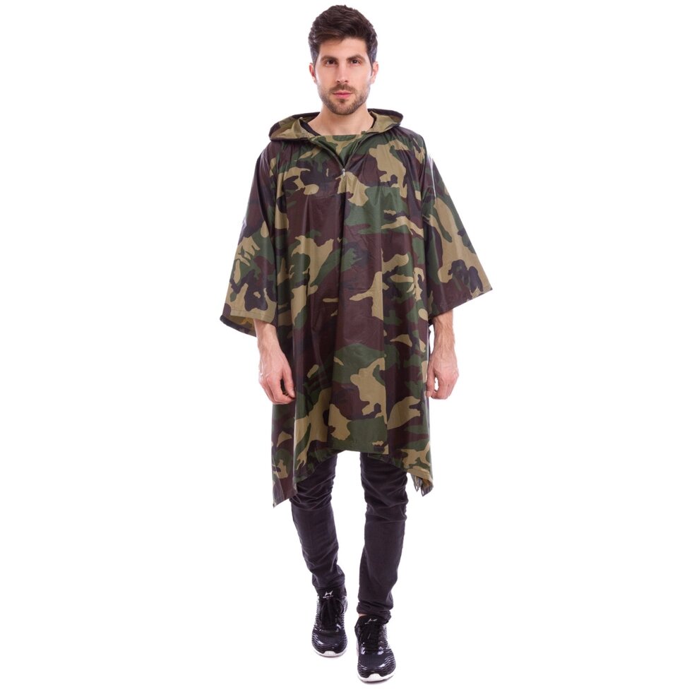 Дождевик плащ-палатка Zelart TY-6309 140x98см цвета в ассортименте ##от компании## Спортивный интернет - магазин "One Sport" - ##фото## 1