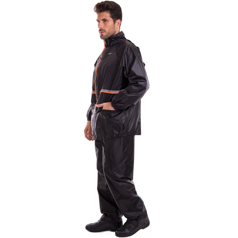Костюм от дождя Zelart M-3191 L-2XL черный ##от компании## Спортивный интернет - магазин "One Sport" - ##фото## 1