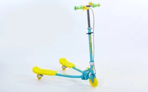 Самокат-трайк TRIKKE BUG 3-х кол. склад. дет. TR-4502 кольори в асортименті(кол. PU,d-130мм,d-90мм, h-80-90см,