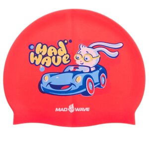 Шапочка для плавання дитяча BUNNY M057812000W (силікон, червоний)