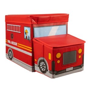 Кошик для дитячих іграшок — пожежна машина Kruzzel