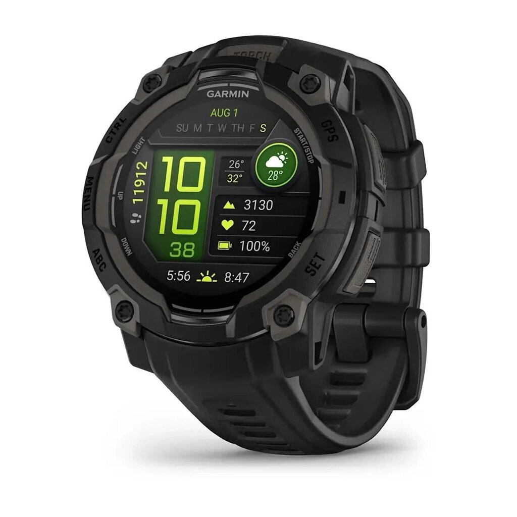 Смарт-годинник Garmin Instinct 3 (45 мм) AMOLED чорний від компанії Garmin - фото 1