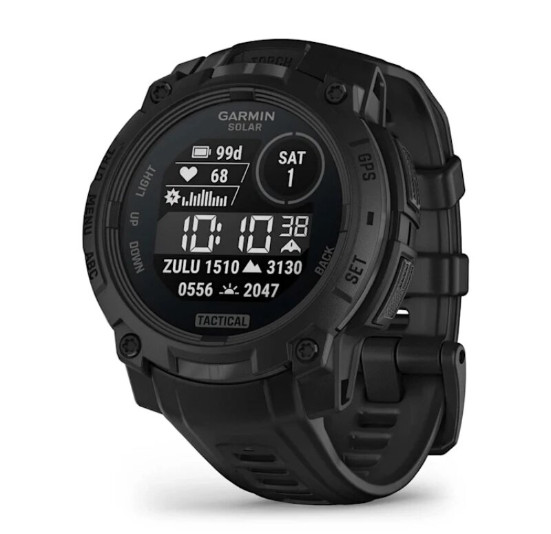 Смарт-годинник Garmin Instinct 3 (45 мм) Solar Tactical Edition чорний від компанії Garmin - фото 1