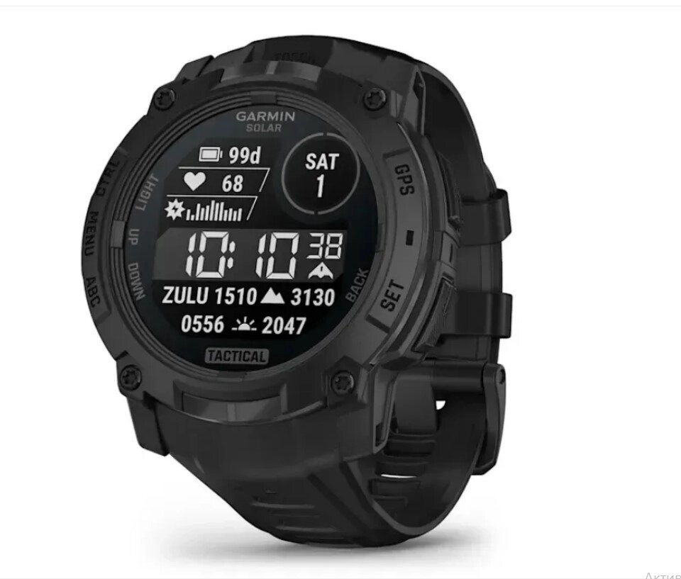Смарт-годинник Garmin Instinct 3 (50 мм) Solar Tactical Edition чорний від компанії Garmin - фото 1