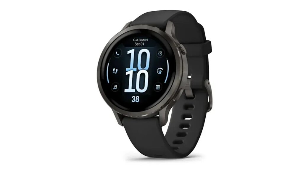 Смарт-годинник Garmin Venu 4 (41 мм) сланцевий із чорним силіконовим ремінцем від компанії Garmin - фото 1