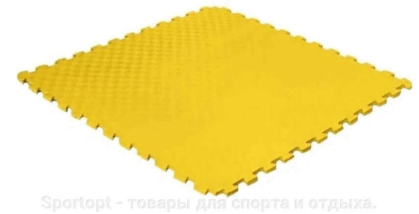 Мат-пазл, татамі "ластівчин хвіст" 100х100х1см жовтий від компанії Sportopt - товари для спорту і відпочинку. - фото 1