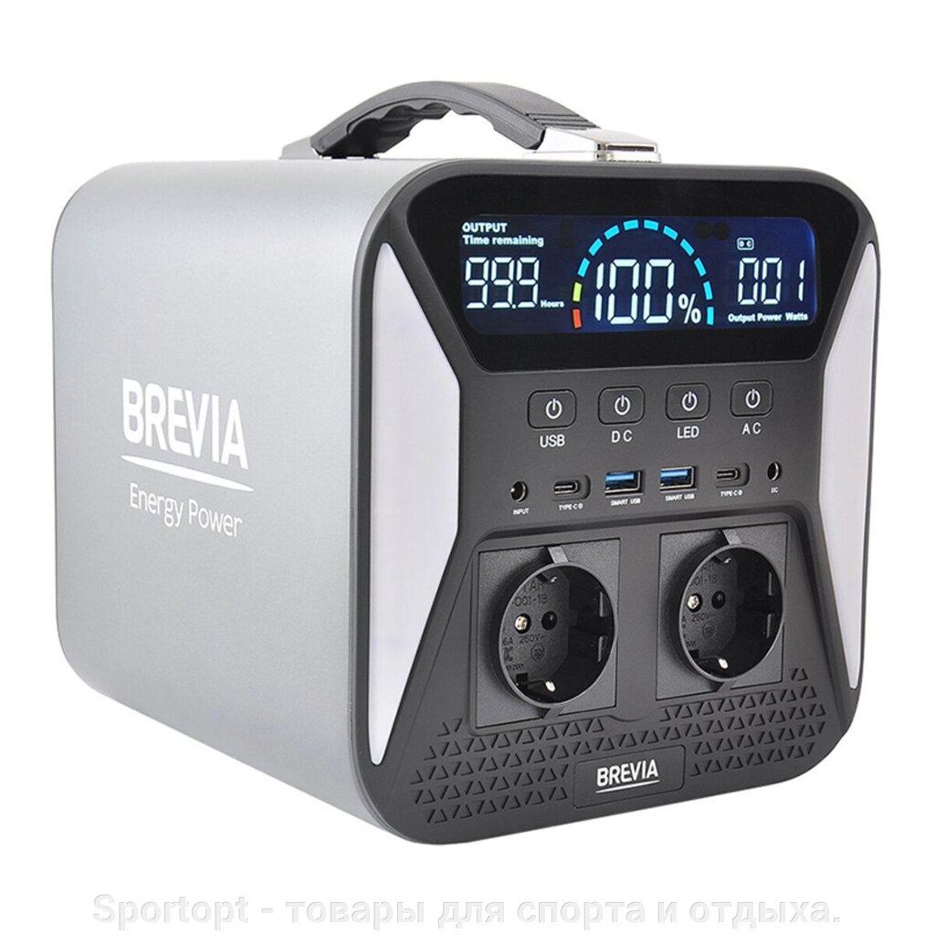 Станція зарядна Brevia MAXD500W NCA NiCoAl 483,8Wh 500/1000 Вт 134400 mAh 1500 циклів від компанії Sportopt - товари для спорту і відпочинку. - фото 1