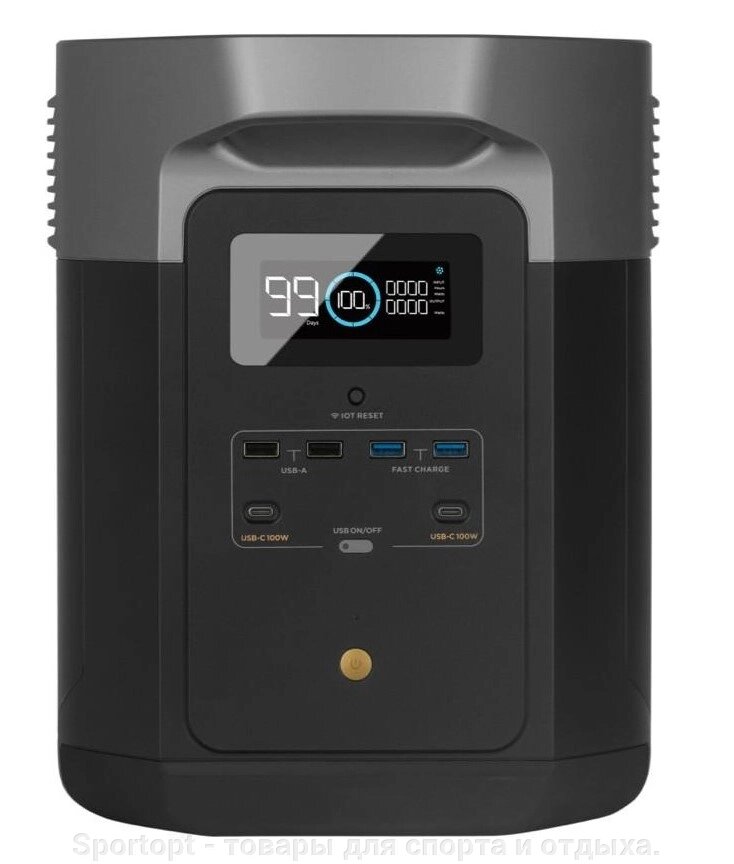 Зарядна станція EcoFlow DELTA 2 1024Wh 284000mAh 1800W (ZMR330-EU) від компанії Sportopt - товари для спорту і відпочинку. - фото 1