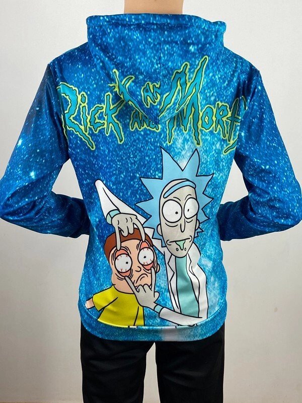 3D Кофта с принтом Rick and Morty ##от компании## Интернет-магазин «Game Cards» - ##фото## 1