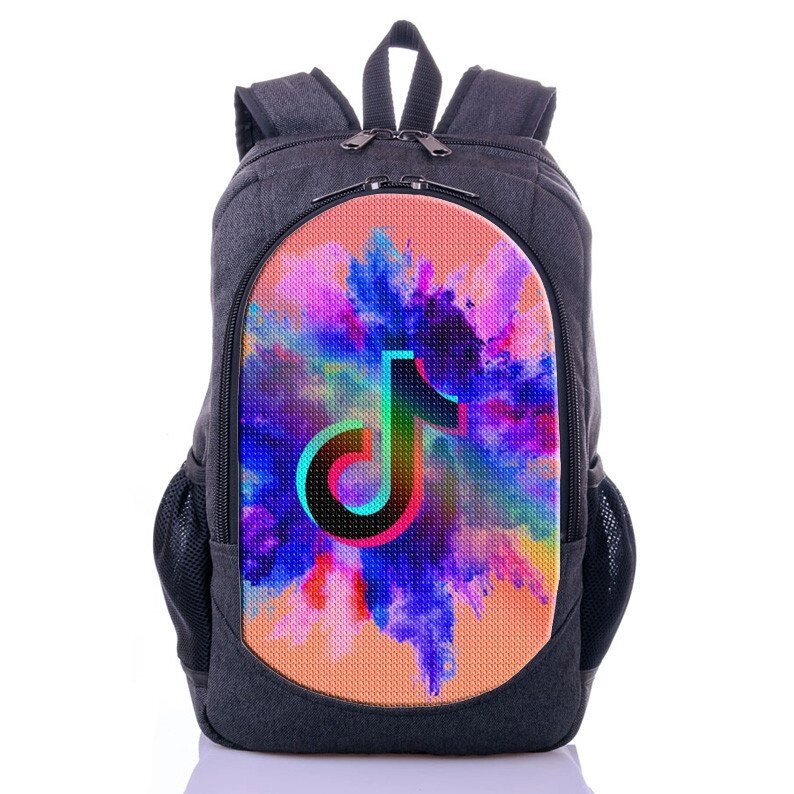 Рюкзак с принтом Тик Ток (backpack028) ##от компании## Интернет-магазин «Game Cards» - ##фото## 1