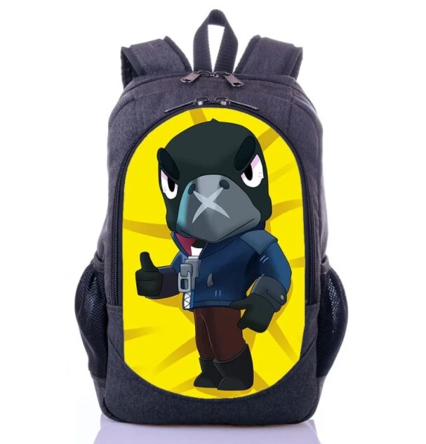 Рюкзак с принтом Ворон Игра Бравл Старс Brawl Stars (backpack110) ##от компании## Интернет-магазин «Game Cards» - ##фото## 1