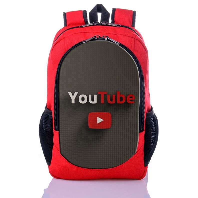 Рюкзак с принтом ЮТуб YouTube (backpack024) ##от компании## Интернет-магазин «Game Cards» - ##фото## 1