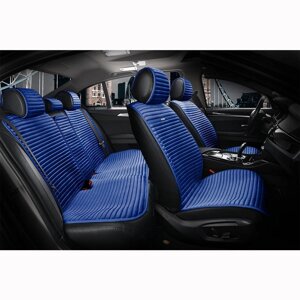 Накидки на сидіння автомобіля Elegant Napoli EL 700 112 передні та задні синього кольору