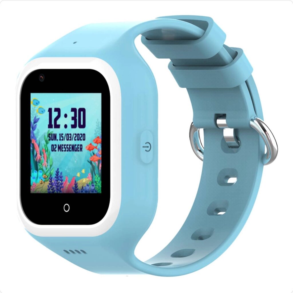 Дитячі розумні GPS годинник Wonlex KT21 Blue з відеодзвінком (SBWKT21BLUE) від компанії Придбай - фото 1