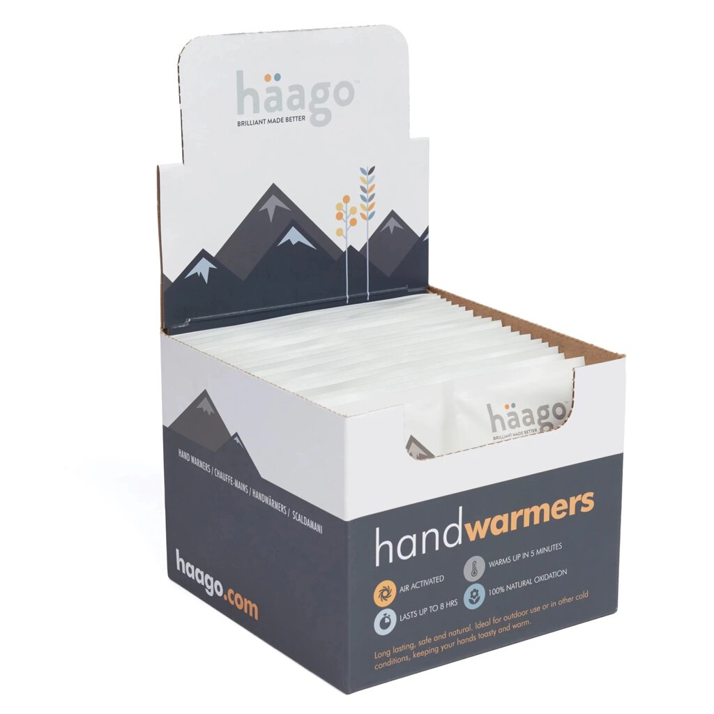 Грілки Haago Hand Warmers х20 пар (WINTER-HAAGO-HW-BOX) від компанії Придбай - фото 1
