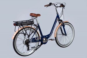 Електровелосипед Dorozhnik eLux 17" ST 26" 36B 12.5А/год 500Вт Синій (ELB-D-26-228)