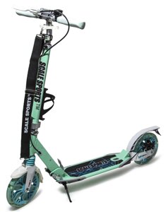 Самокат двоколісний колеса Scale Sports PU 200 мм 2 амортизатора Mint (1180080397)