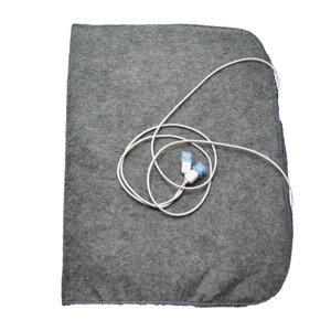 Електрична міні простирадло SHINE Міні-3 з підігрівом від USB 65х45 см Grey