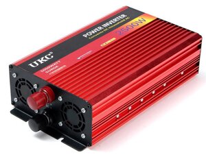 Перетворювач напруги інвертор UKC Surge 2500W DC/AC 24V-220V c функцією плавного пуску (3_00382)